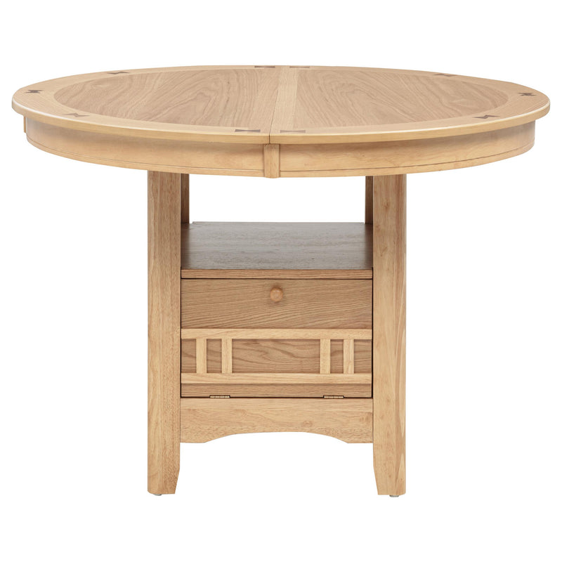 Lavon Oval 60-inch Wood Extension Leaf Dining Table Light Oak - detail 6