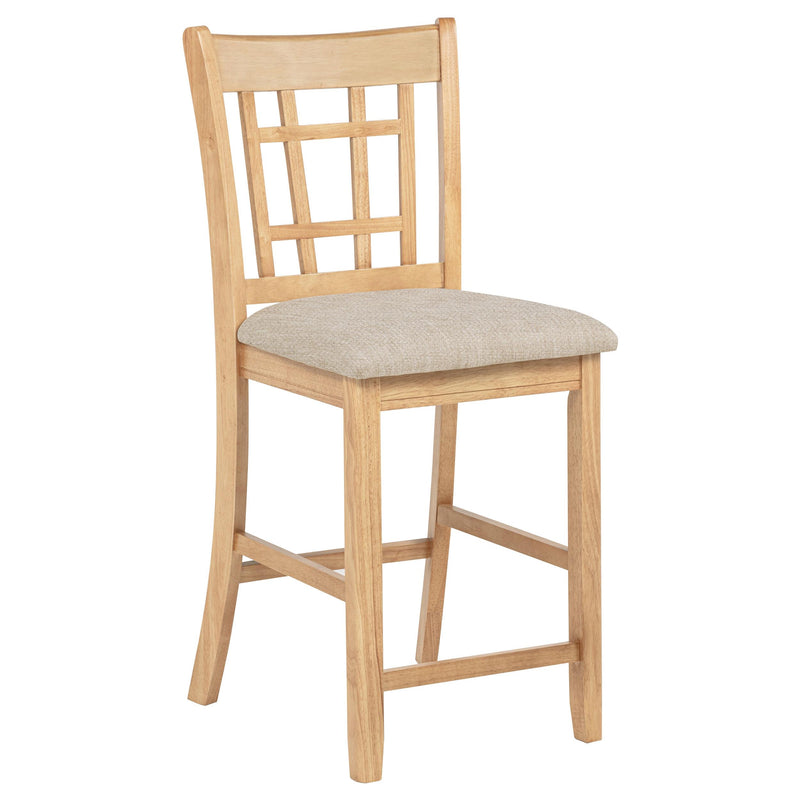 Lavon 5-piece Oval Counter Height Dining Set Light Oak - detail 9