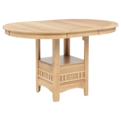 Lavon Oval 60-inch Counter Height Extension Dining Table Light Oak - alternate view