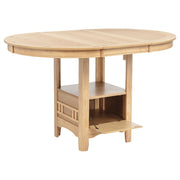 Lavon Oval 60-inch Counter Height Extension Dining Table Light Oak - detail 3