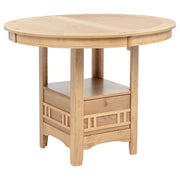Lavon Oval 60-inch Counter Height Extension Dining Table Light Oak - detail 4