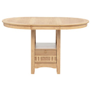 Lavon Oval 60-inch Counter Height Extension Dining Table Light Oak - detail 5
