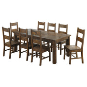 Coleman 9-piece Rectangular Dining Set Rustic Golden Brown - alternate view