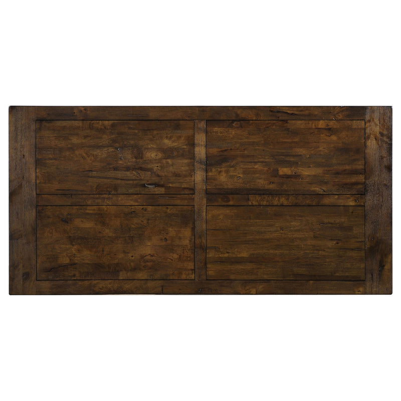 Coleman 9-piece Rectangular Dining Set Rustic Golden Brown - detail 4