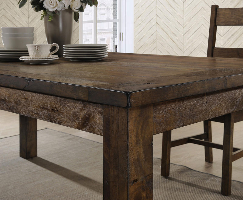 Coleman 9-piece Rectangular Dining Set Rustic Golden Brown - detail 5