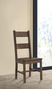 Coleman Dining Side Chair Rustic Golden Brown (Set of 2) - alternate view
