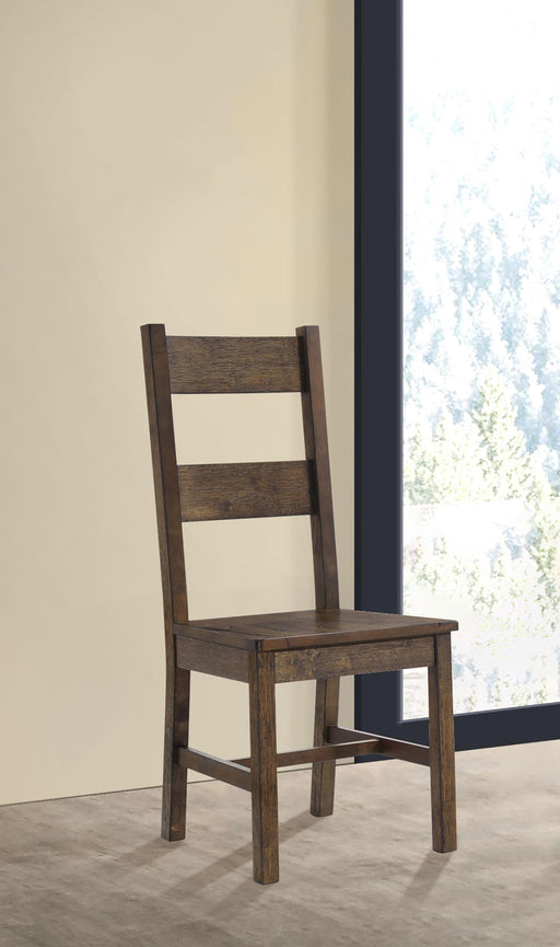 Coleman Dining Side Chair Rustic Golden Brown (Set of 2) - alternate view