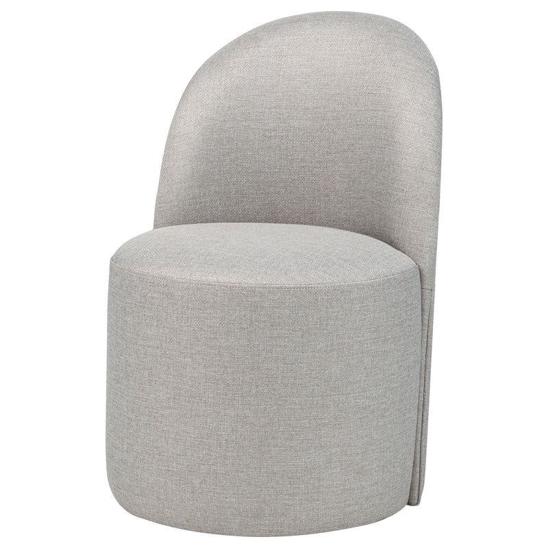 Aubrey Upholstered Barrel Dining Side Chair Beige (Set of 2) - detail 5