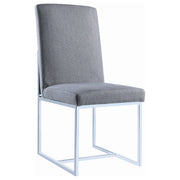 Mackinnon Upholstered Dining Side Chair Grey (Set of 2) - detail 3