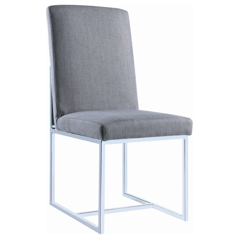 Mackinnon Upholstered Dining Side Chair Grey (Set of 2) - detail 3