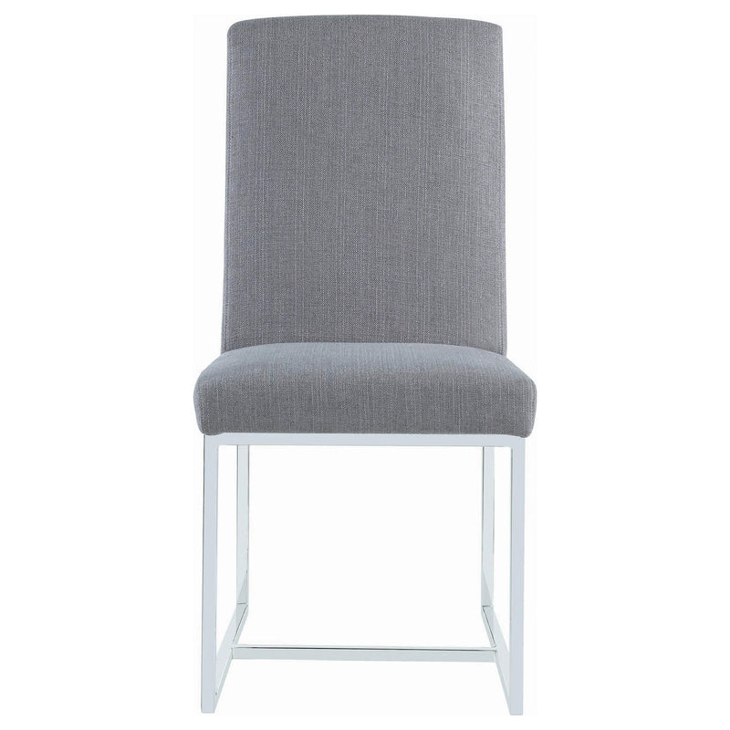 Mackinnon Upholstered Dining Side Chair Grey (Set of 2) - detail 4