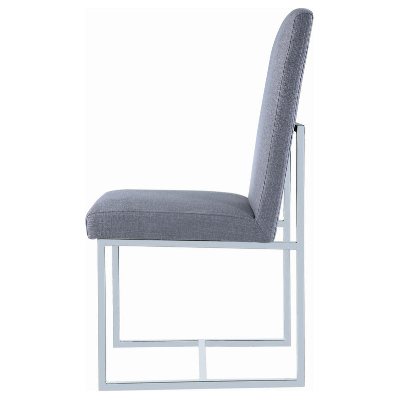 Mackinnon Upholstered Dining Side Chair Grey (Set of 2) - detail 6