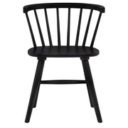 Jeffries Windsor Wood Dining Side Chair Black (Set of 2) - detail 4