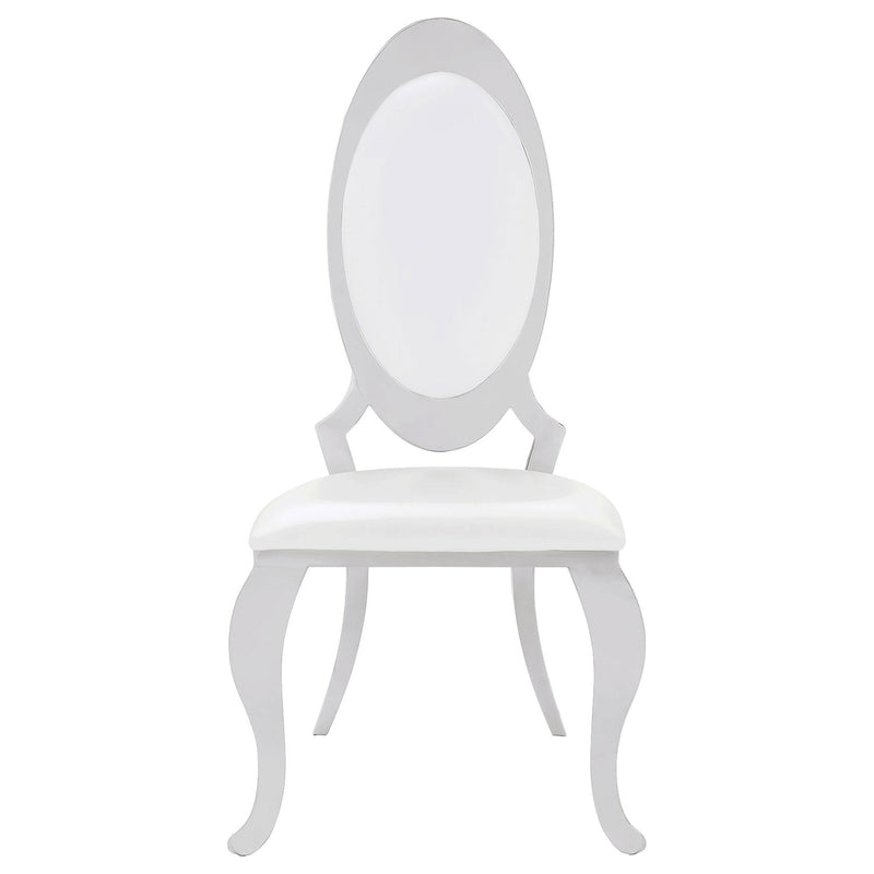 Antoine Upholstered Dining Chair Cream White (Set of 2) - detail 4