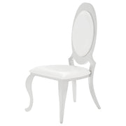 Antoine Upholstered Dining Chair Cream White (Set of 2) - detail 5