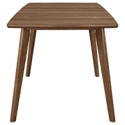 Alfredo 63-inch Extension Leaf Dining Table Natural Walnut - detail 4