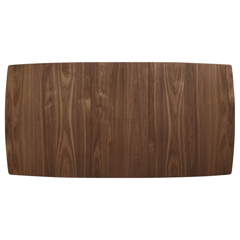 Alfredo 63-inch Extension Leaf Dining Table Natural Walnut - detail 5