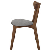 Alfredo Dining Side Chair Grey and Natural Walnut (Set of 2) - detail 6