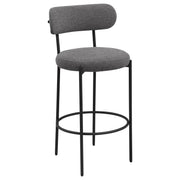 Viola Boucle Upholstered Bar Chair Grey (Set of 2) - detail 3
