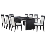 Brookmead 9-piece Extension Leaf Dining Table Set Black - alternate view
