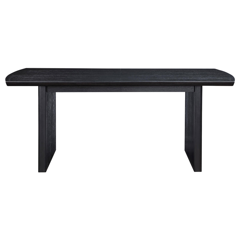 Brookmead 100-inch Extension Leaf Dining Table Black - detail 6