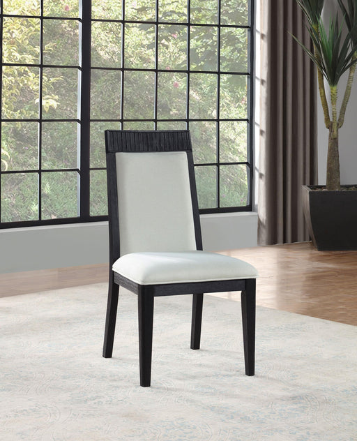 Brookmead Dining Side Chair Ivory and Black (Set of 2) - alternate view