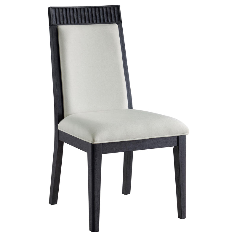 Brookmead Dining Side Chair Ivory and Black (Set of 2) - detail 3