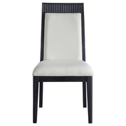 Brookmead Dining Side Chair Ivory and Black (Set of 2) - detail 4