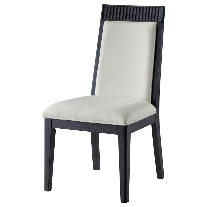 Brookmead Dining Side Chair Ivory and Black (Set of 2) - detail 5