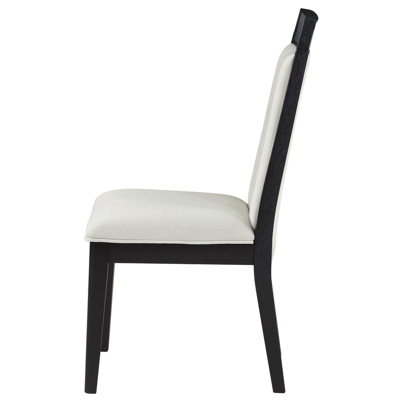 Brookmead Dining Side Chair Ivory and Black (Set of 2) - detail 6