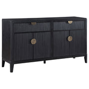 Brookmead 4-door Sideboard Buffet Storage Cabinet Black - alternate view