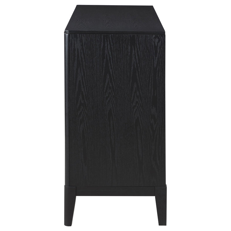 Brookmead 4-door Sideboard Buffet Storage Cabinet Black - detail 6