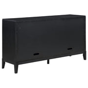 Brookmead 4-door Sideboard Buffet Storage Cabinet Black - detail 7
