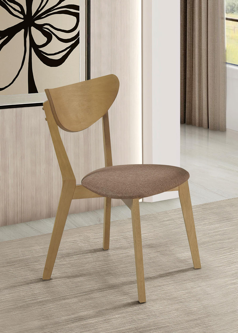 Elowen Wood Dining Side Chair Light Walnut (Set of 2) - alternate view