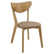 Elowen Wood Dining Side Chair Light Walnut (Set of 2) - detail 3
