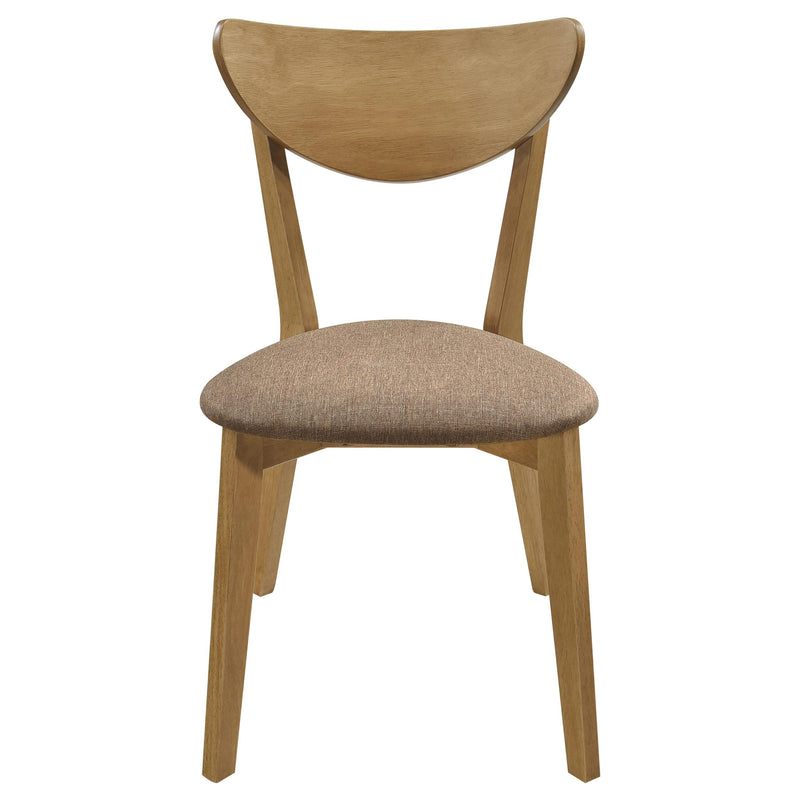 Elowen Wood Dining Side Chair Light Walnut (Set of 2) - detail 4