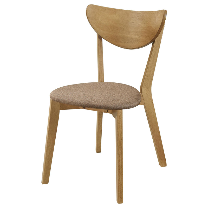 Elowen Wood Dining Side Chair Light Walnut (Set of 2) - detail 5
