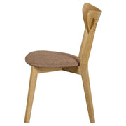 Elowen Wood Dining Side Chair Light Walnut (Set of 2) - detail 6