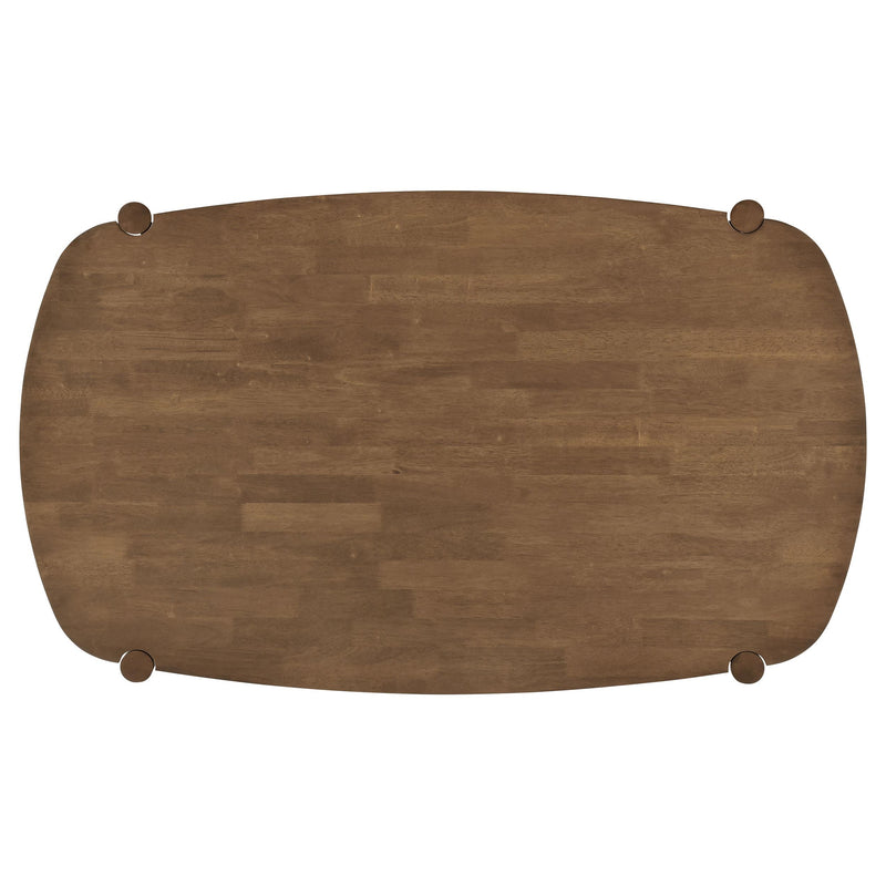 Dortch Oval 63-inch Solid Wood Dining Table Walnut - detail 5