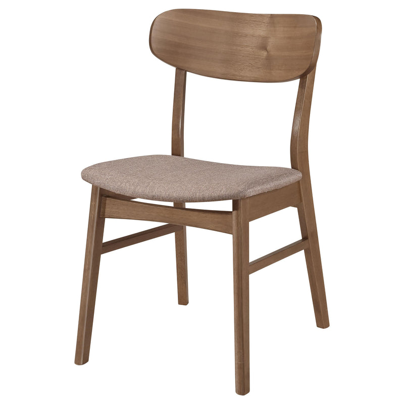 Dortch Dining Side Chair Walnut and Brown (Set of 2) - detail 5