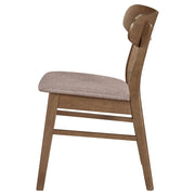Dortch Dining Side Chair Walnut and Brown (Set of 2) - detail 6