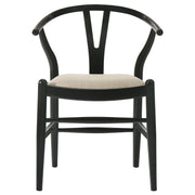 Crestmont Wood Wishbone Dining Side Chair Black (Set of 2) - detail 4