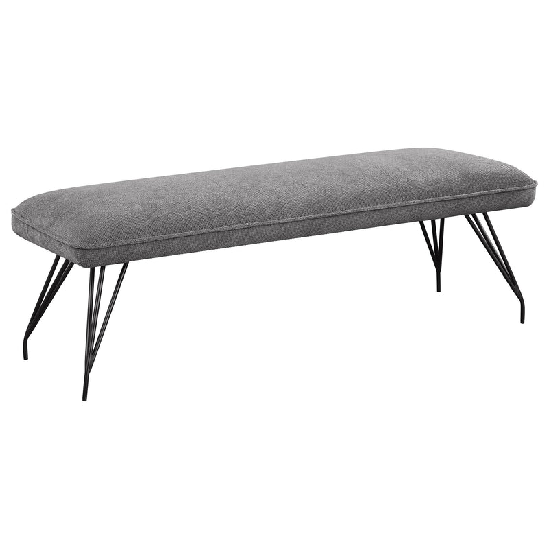 Dodson Fabric Upholstered Dining Bench Grey - alternate view
