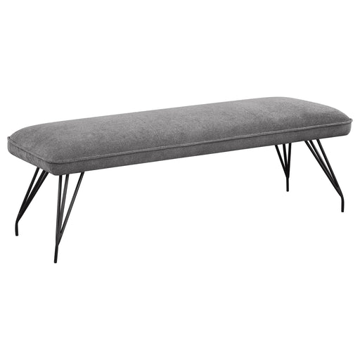 Dodson Fabric Upholstered Dining Bench Grey - alternate view