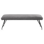 Dodson Fabric Upholstered Dining Bench Grey - detail 3
