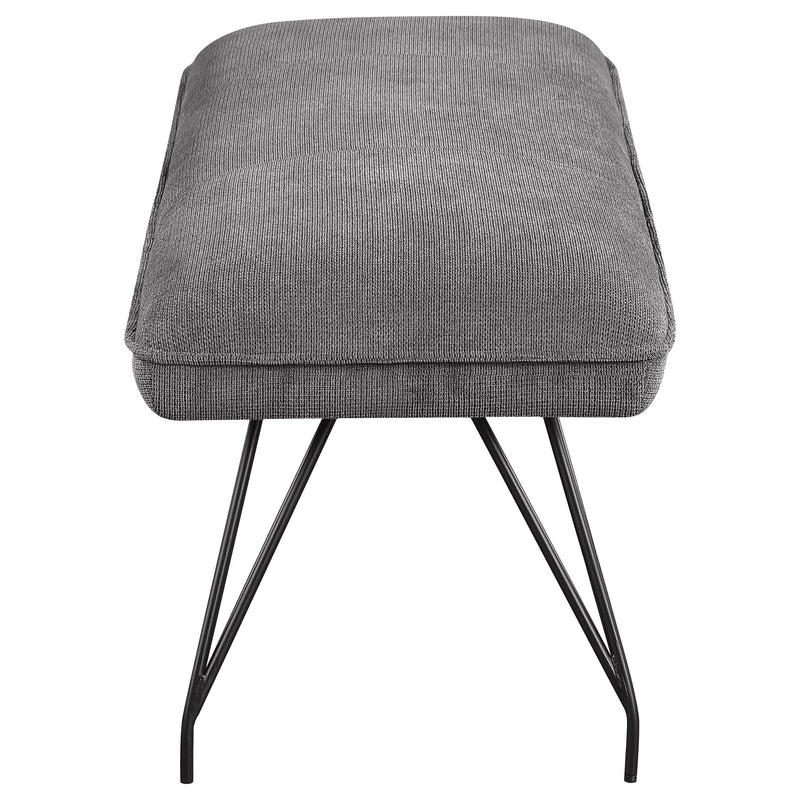 Dodson Fabric Upholstered Dining Bench Grey - detail 5