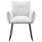 Ackland Upholstered Dining Arm Chair Light Grey (Set of 2) - detail 4