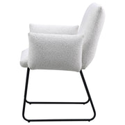 Ackland Upholstered Dining Arm Chair Light Grey (Set of 2) - detail 6