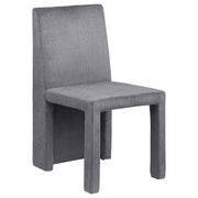 Tordera Velvet Upholstered Dining Side Chair Grey (Set of 2) - detail 3