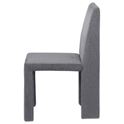 Tordera Velvet Upholstered Dining Side Chair Grey (Set of 2) - detail 6